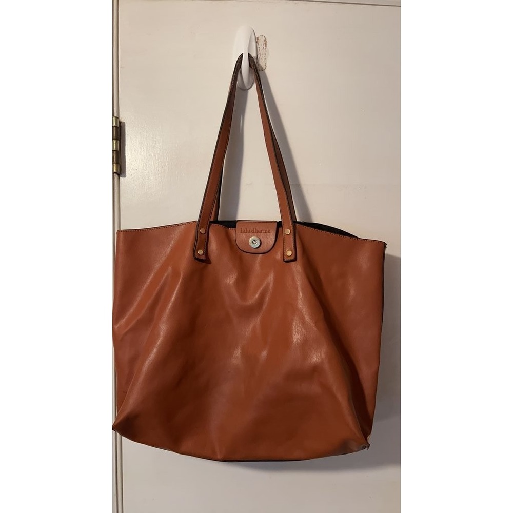 Lulu Dharma‎ Brown Leather Tote Bag